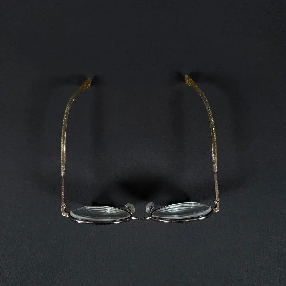 Furla VFU376K COL.0300 135 Gold Glitter Transparent eyeglasses Only Frame